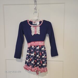 Girls holiday dress, by Ann Loren